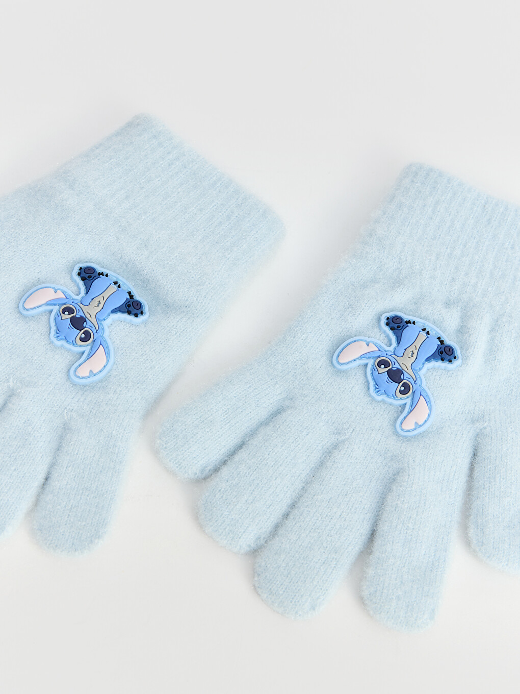 Stitch Embroidered Knitwear Girls' Gloves-1