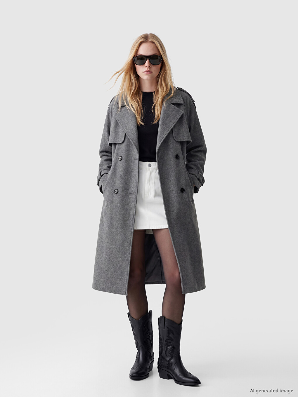Woman Grey Coatigan-1