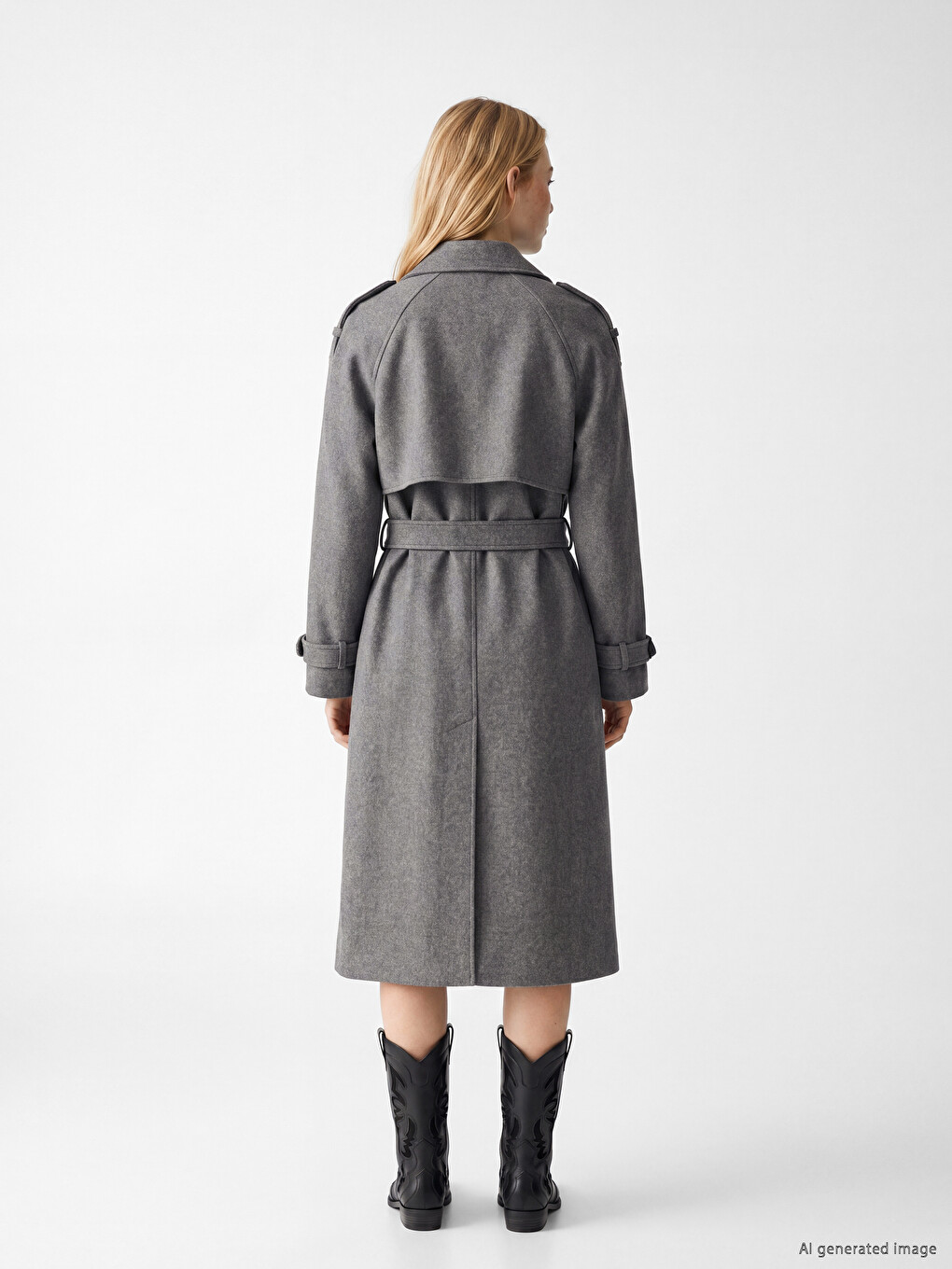 Woman Grey Coatigan-4