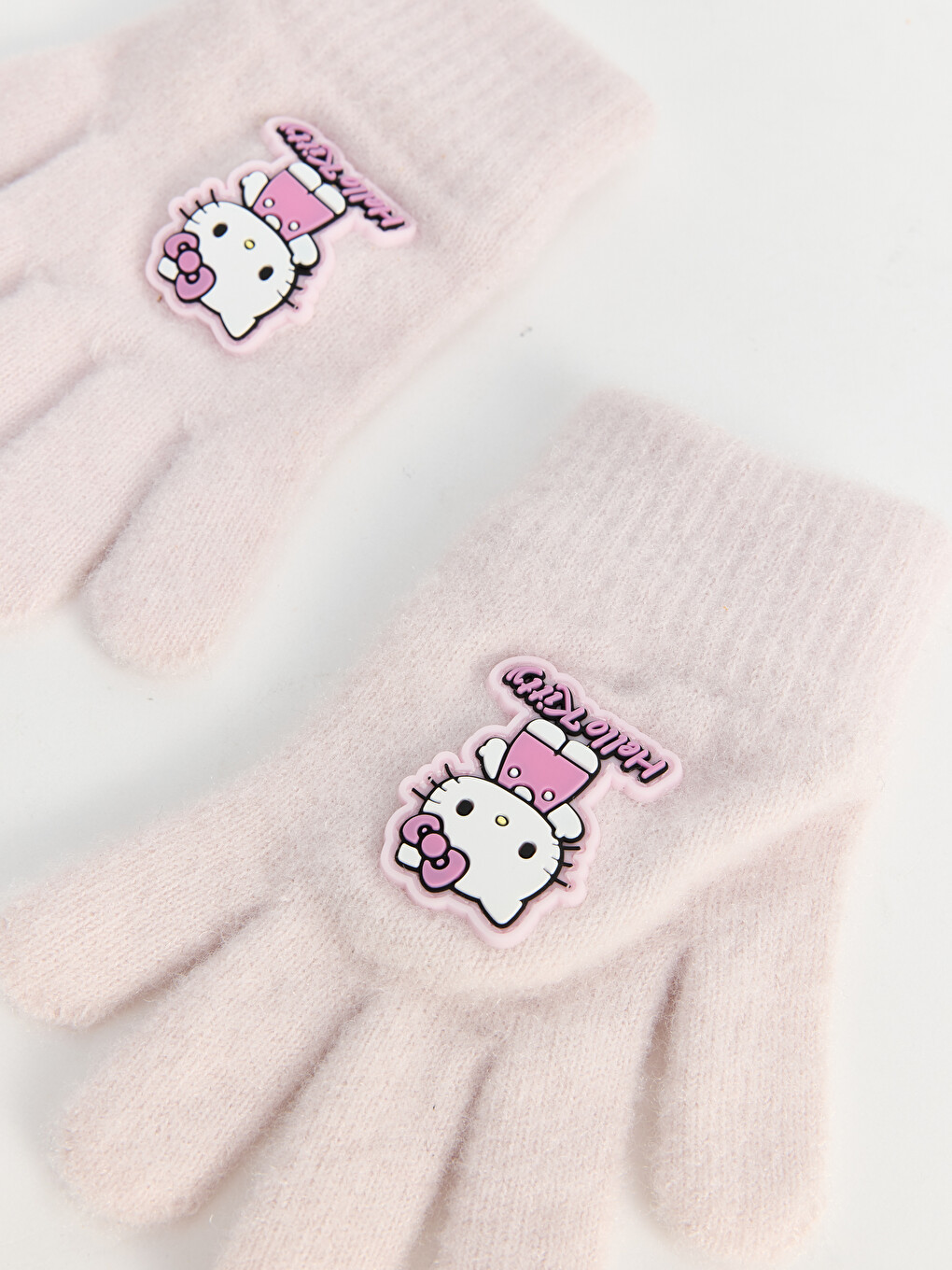 Γάντια Πλεκτά Hello Kitty Με Άδεια Για Κορίτσια-1