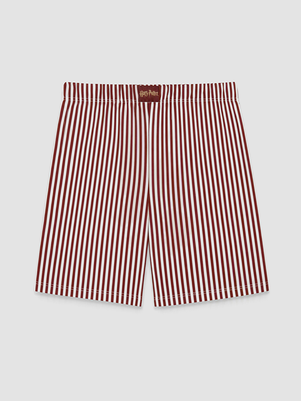 Bordo Harry Potter Baskılı Kadın Şortlu Pijama Takımı-8