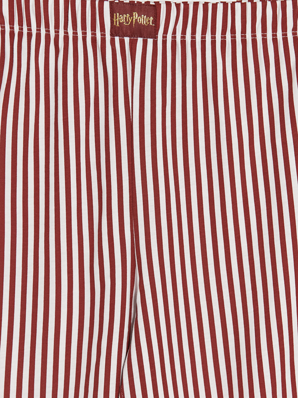 Bordo Harry Potter Baskılı Kadın Şortlu Pijama Takımı-10