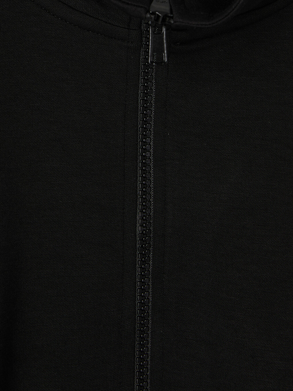 Siyah Dik Yaka Soft Touch Kadın Sweatshirt-2