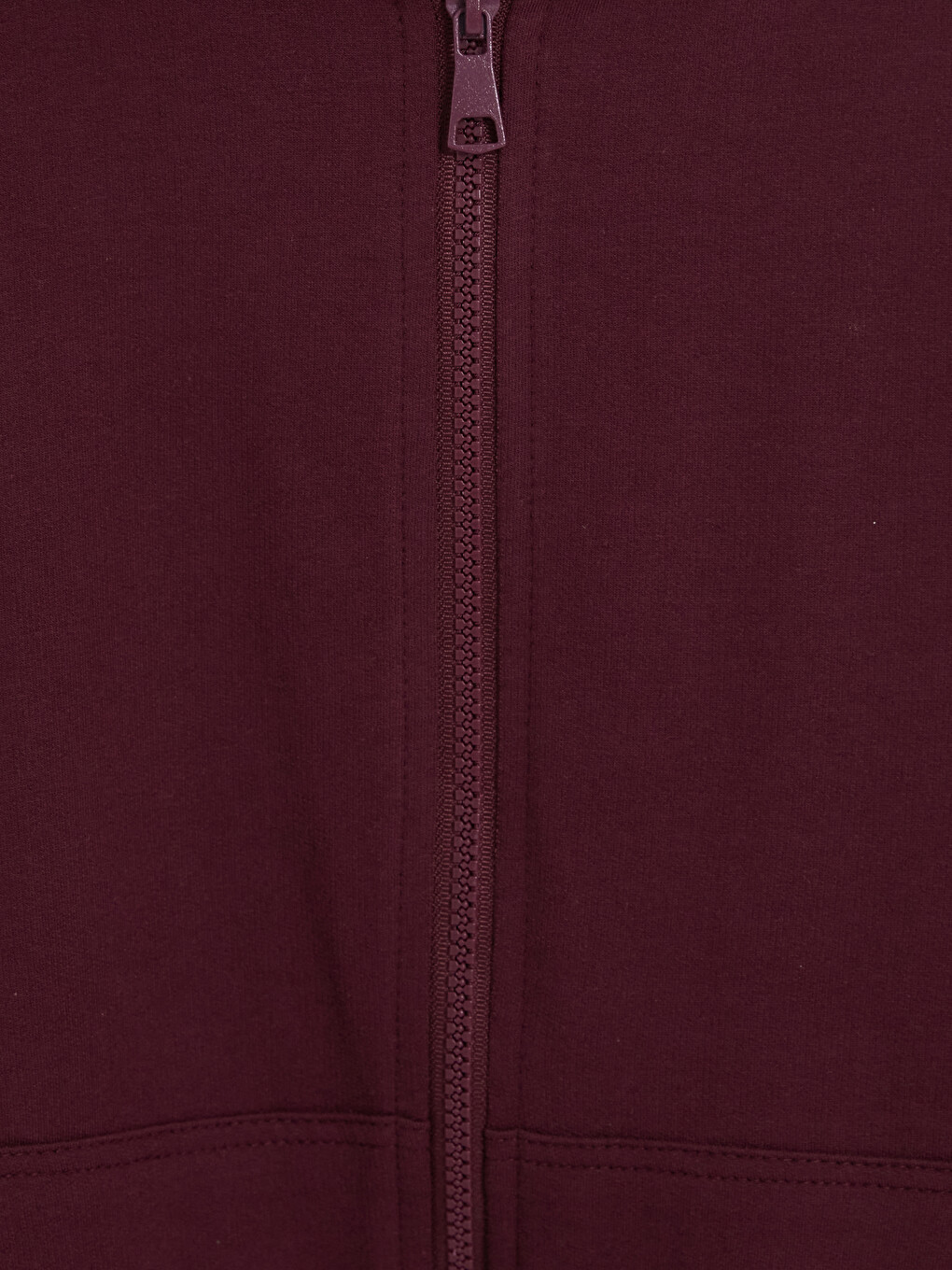 Hooded Girls' Thick Zip-up-1