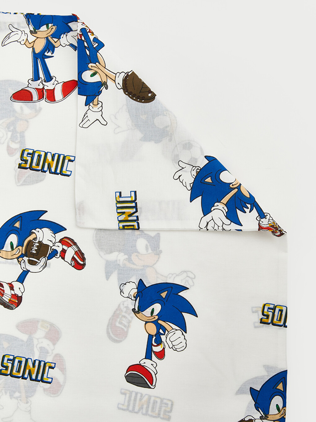 Set Mbulesash Jorgani Pambuku Me Print Sonic Për Fëmijë-5
