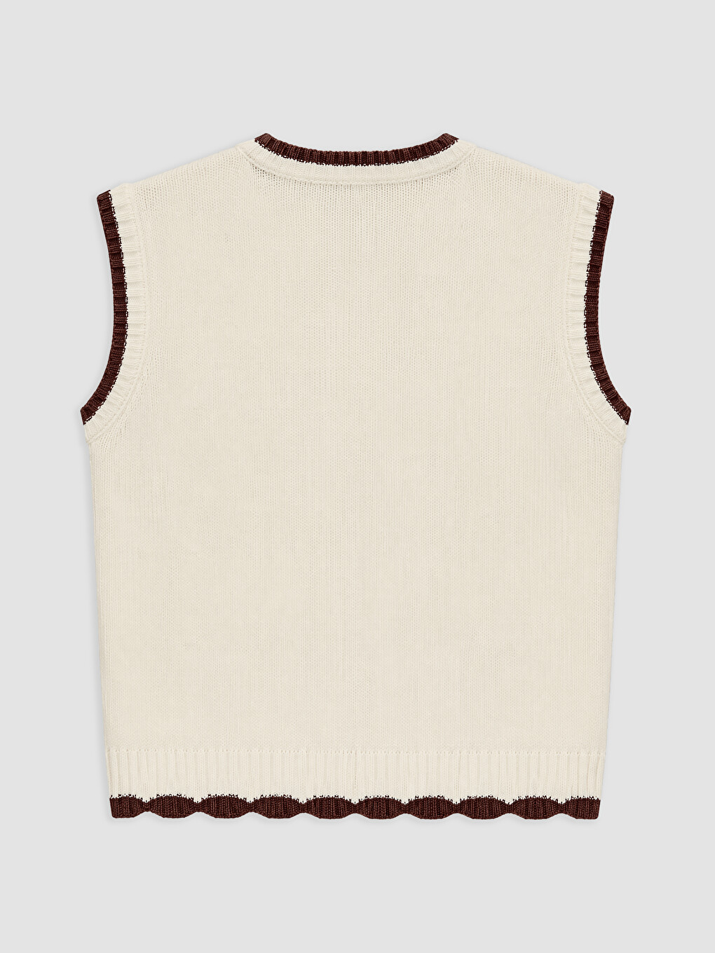 Girl Ecru Sweater Vest-1