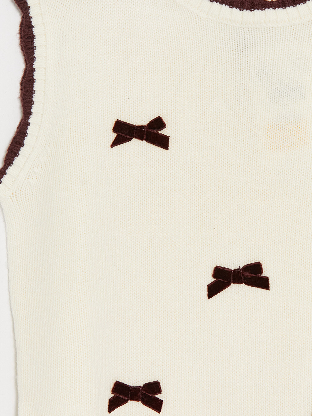 Girl Ecru Sweater Vest-2