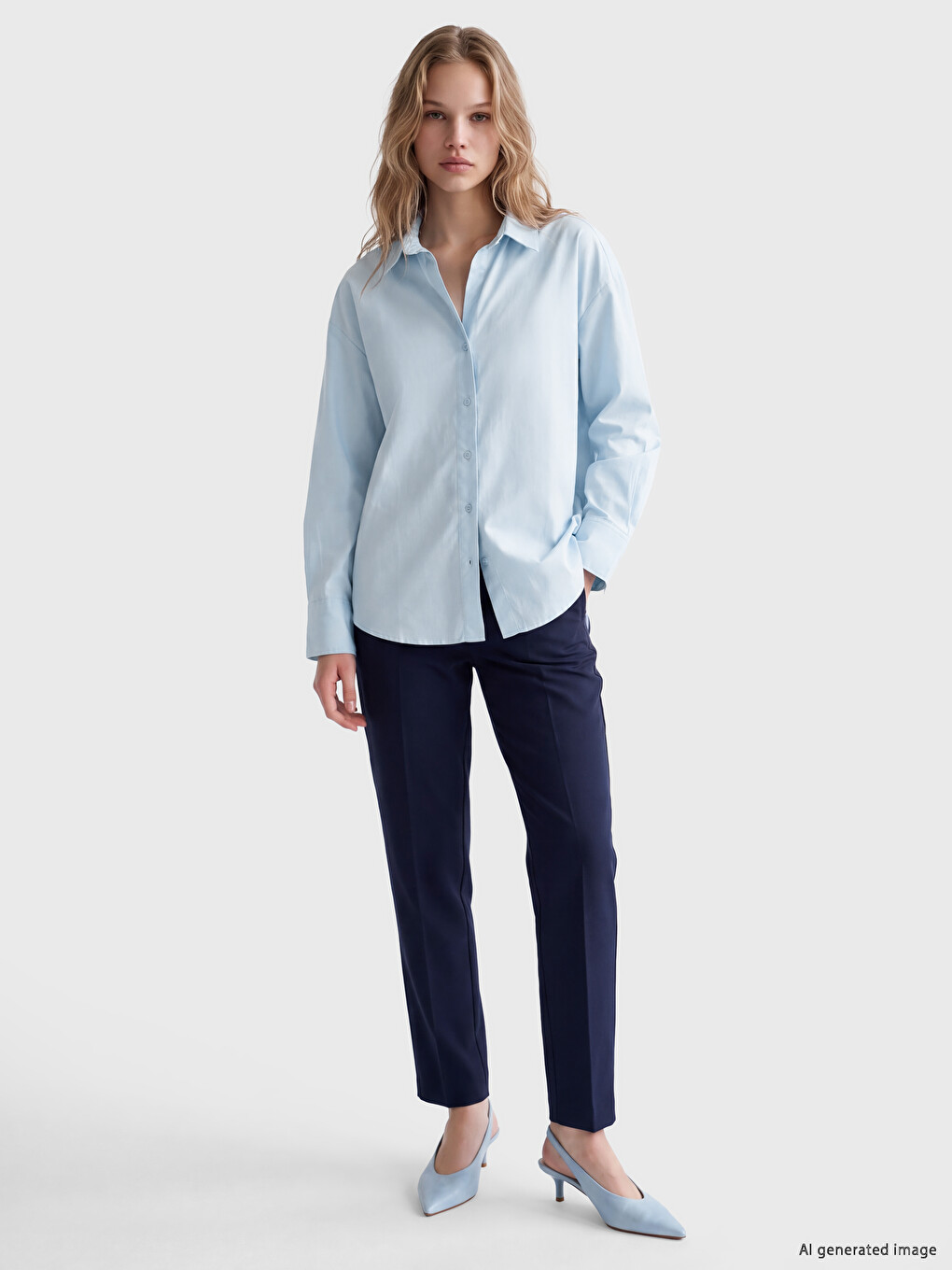 Oversize Fit Cotton Women's Shirt-1