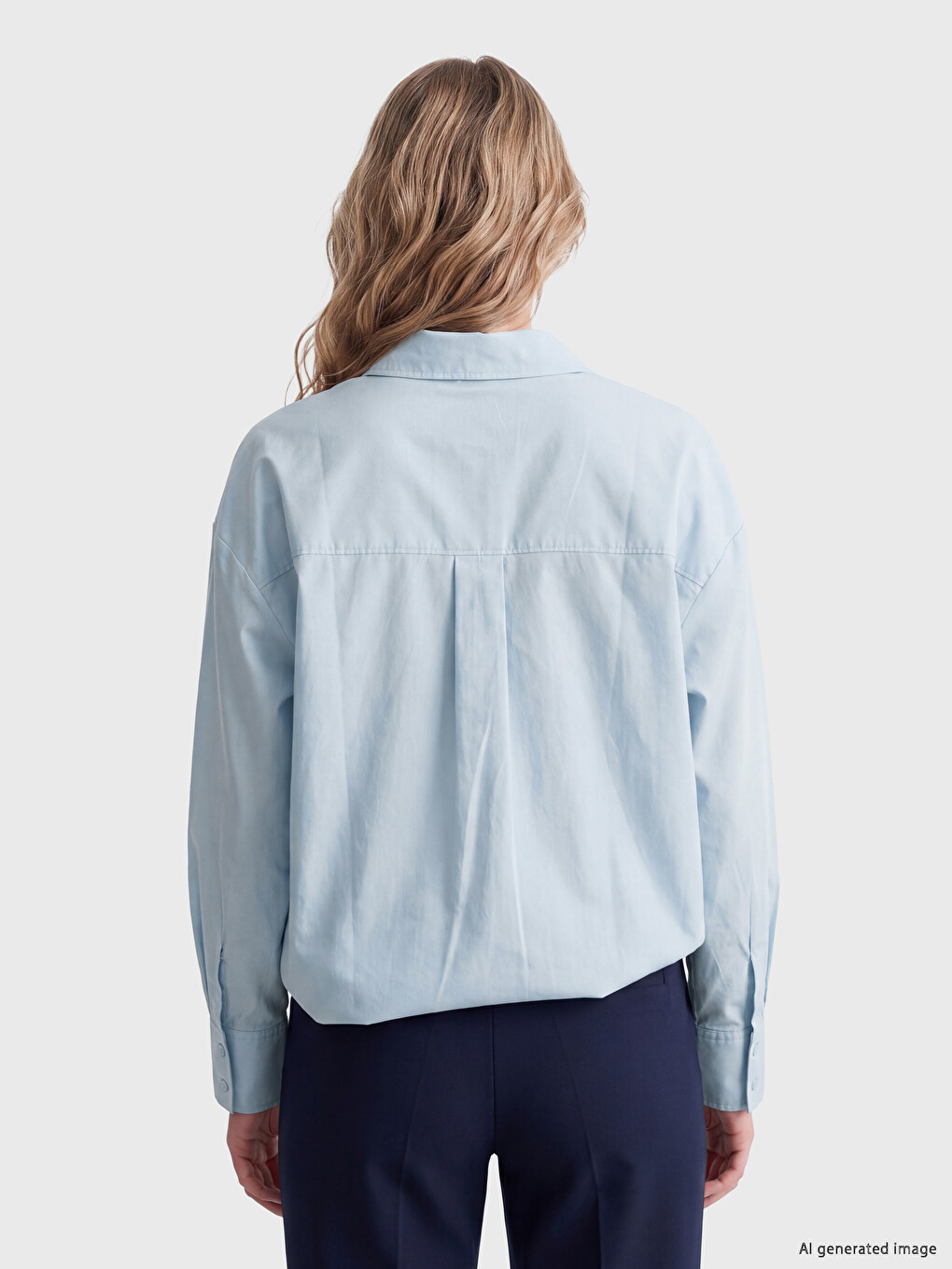 Oversize Fit Cotton Women's Shirt-3