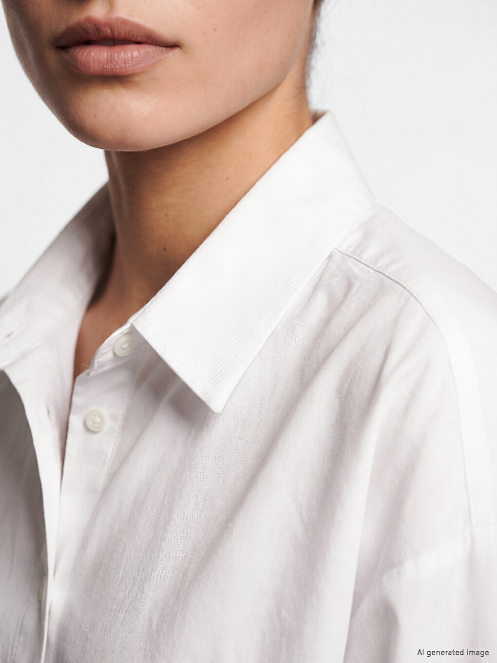 Oversize Fit Poplin Women's Shirt-2