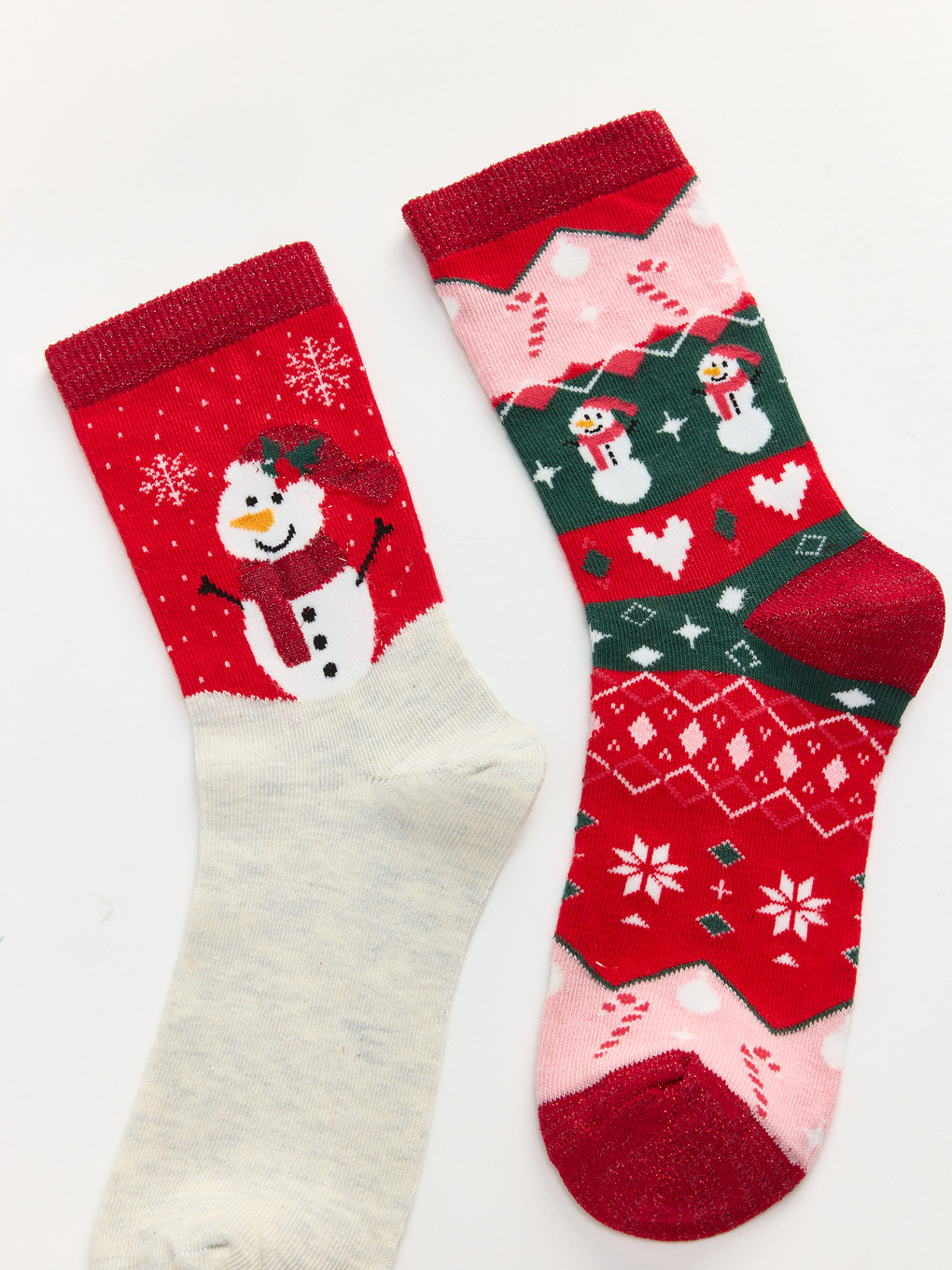 2 Pack New Year Themed Women's Ankle Socks-1