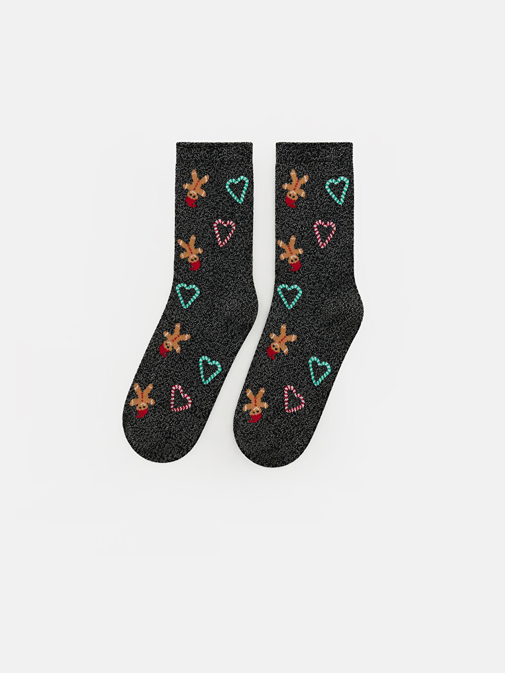 Woman Black Ankle Socks-1