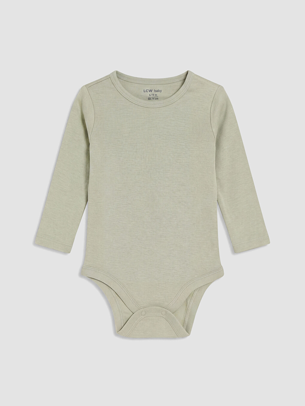 Crew Neck Printed Baby Boys' 3-piece Snap-fastened Bodysuit-5