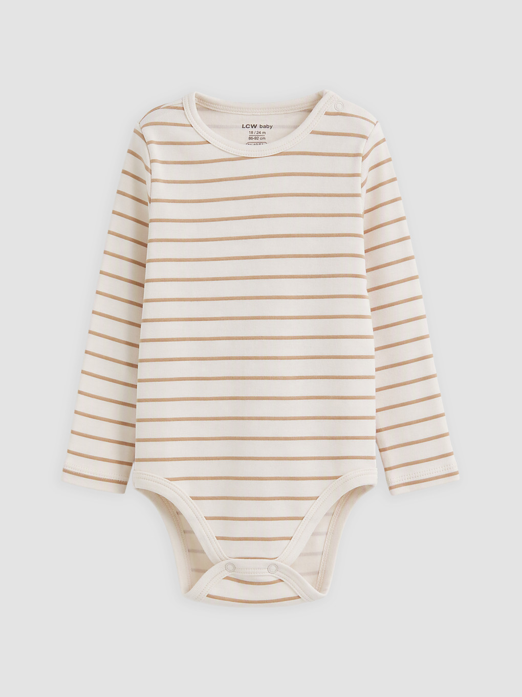 Crew Neck Printed Baby Boys' 3-piece Snap-fastened Bodysuit-2