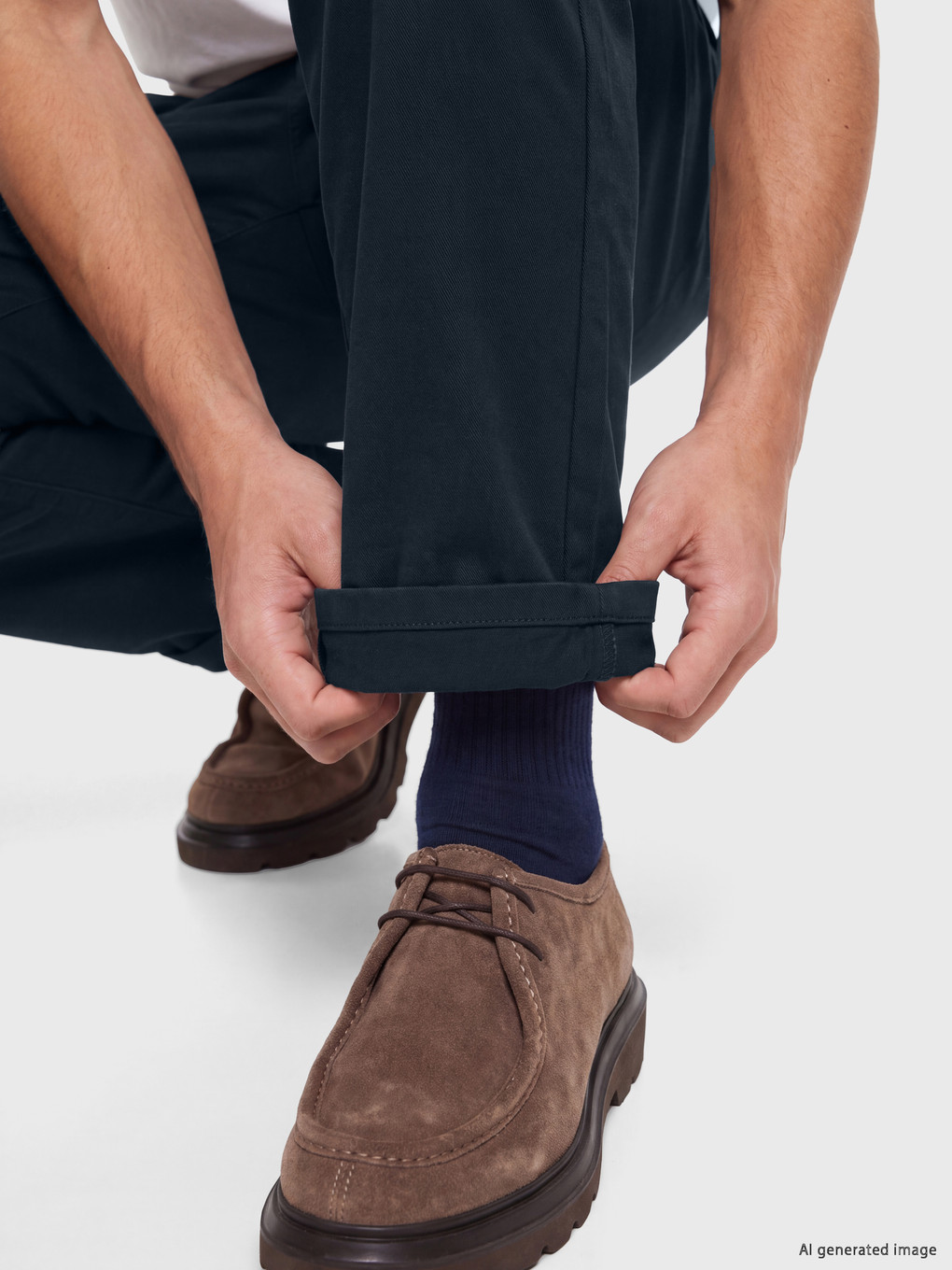 Regular Fit Men's Chino Trousers-2