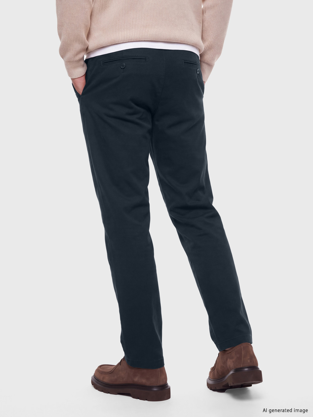Regular Fit Men's Chino Trousers-3