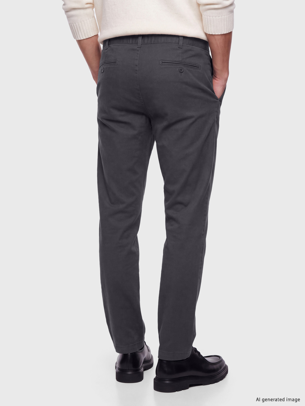 Regular Fit Men's Chino Trousers-3