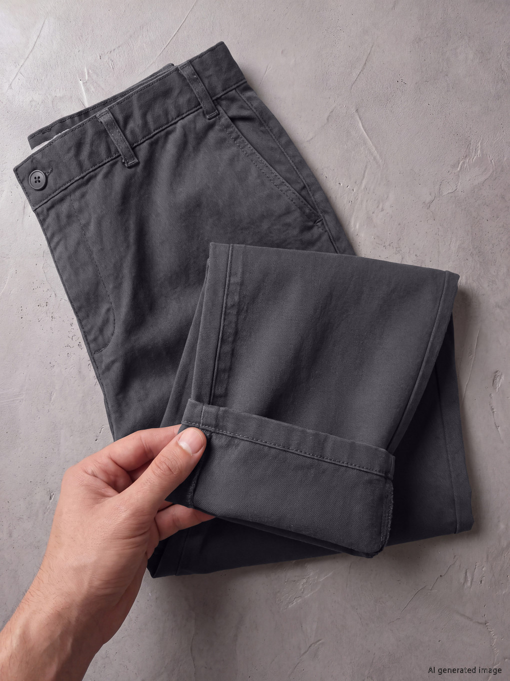 Regular Fit Men's Chino Trousers-4