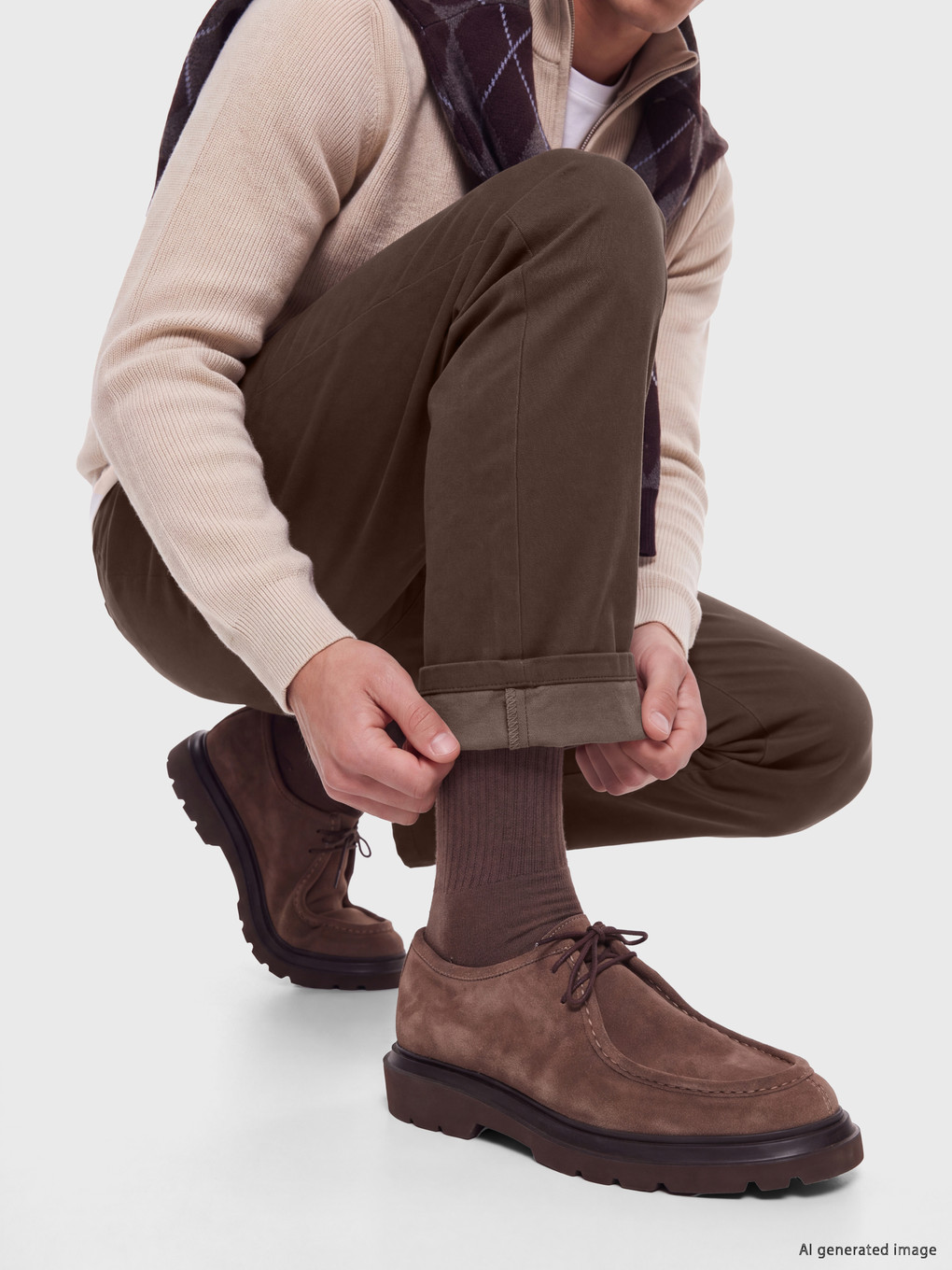 Regular Fit Men's Chino Trousers-2