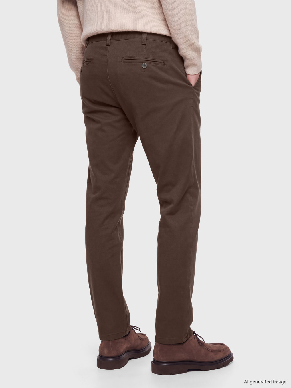 Regular Fit Men's Chino Trousers-3