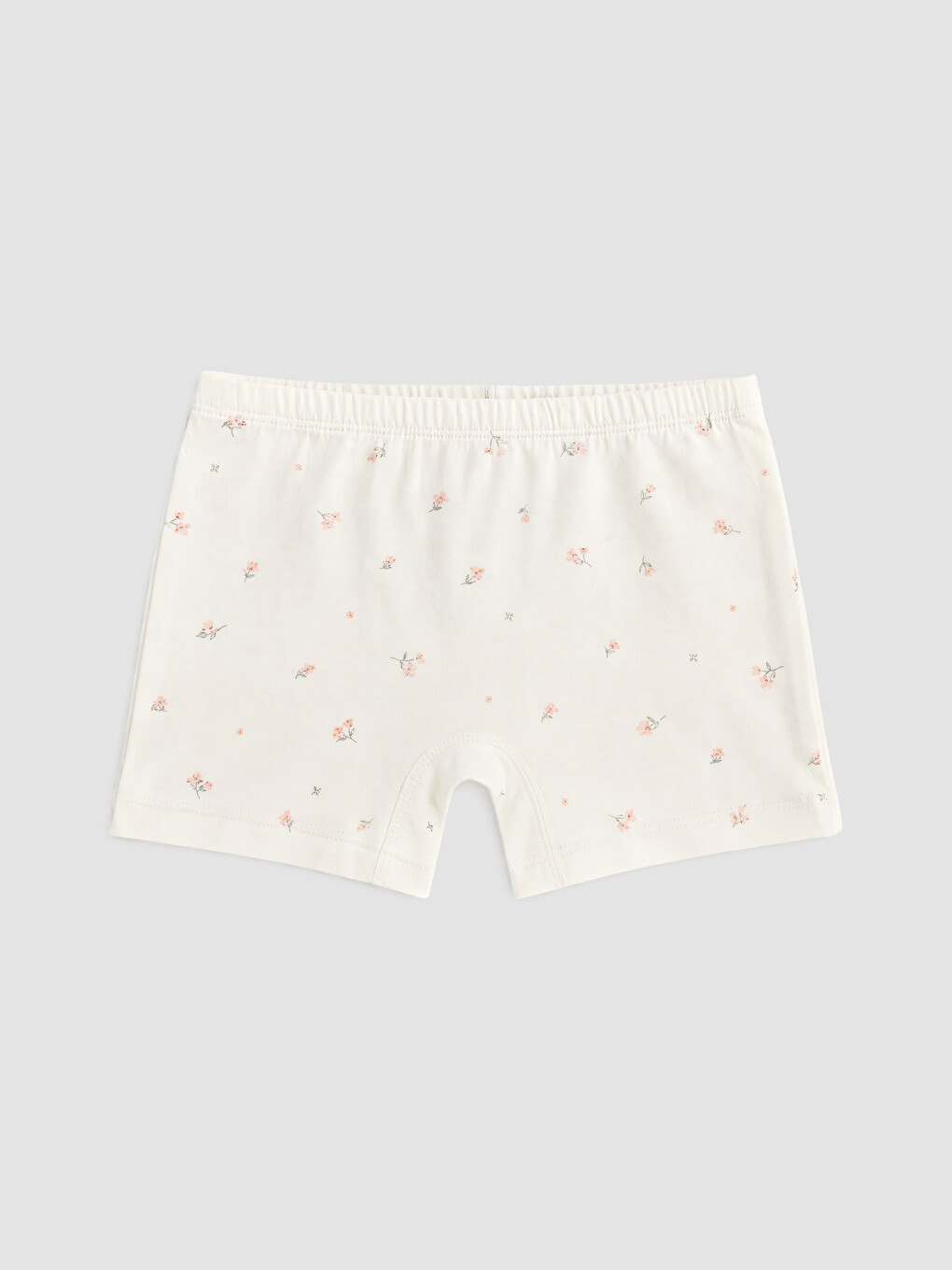 Ekru Çiçekli Kız Çocuk Boxer 3'lü-2