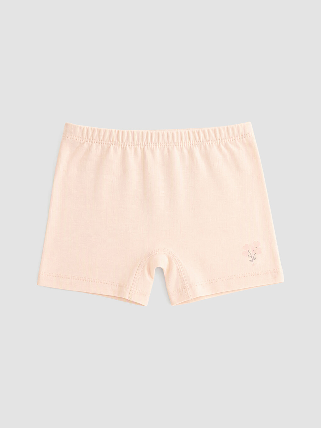 Ekru Çiçekli Kız Çocuk Boxer 3'lü-3