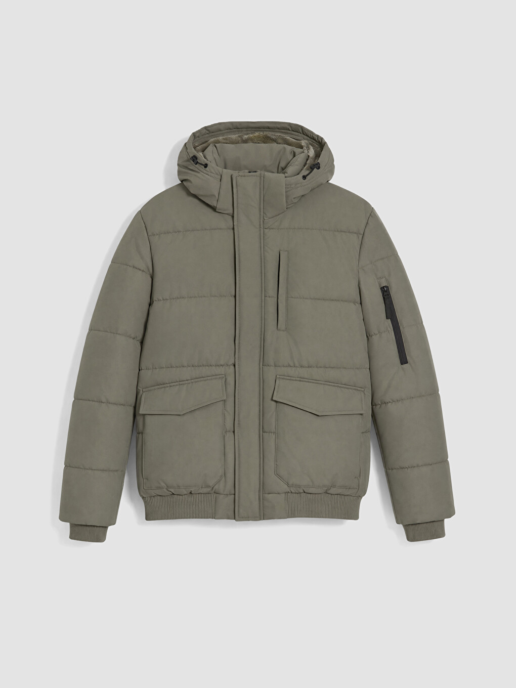 Regular Fit Hooded Men's Puffer Coat-4