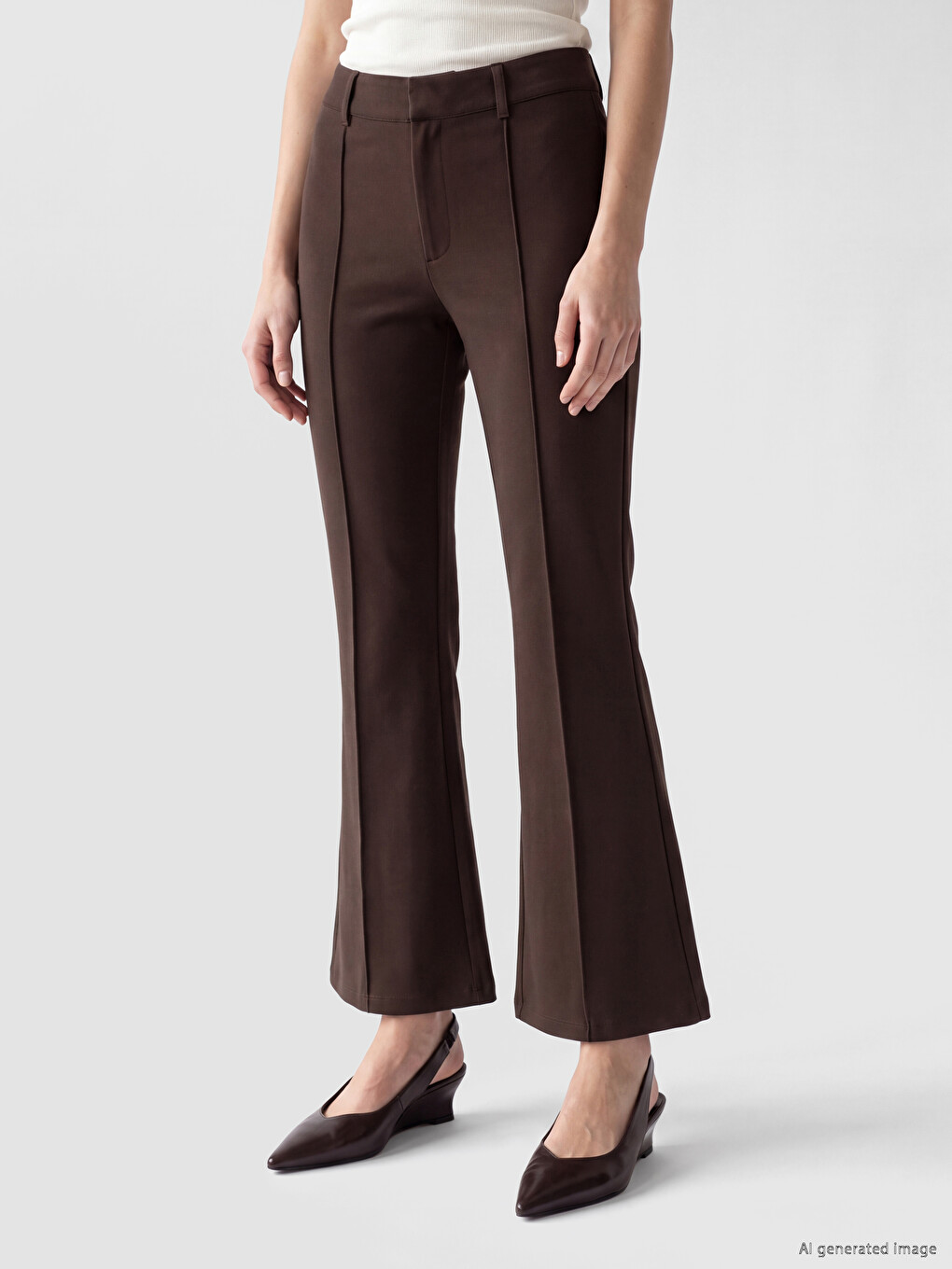 Woman Brown Trousers-1