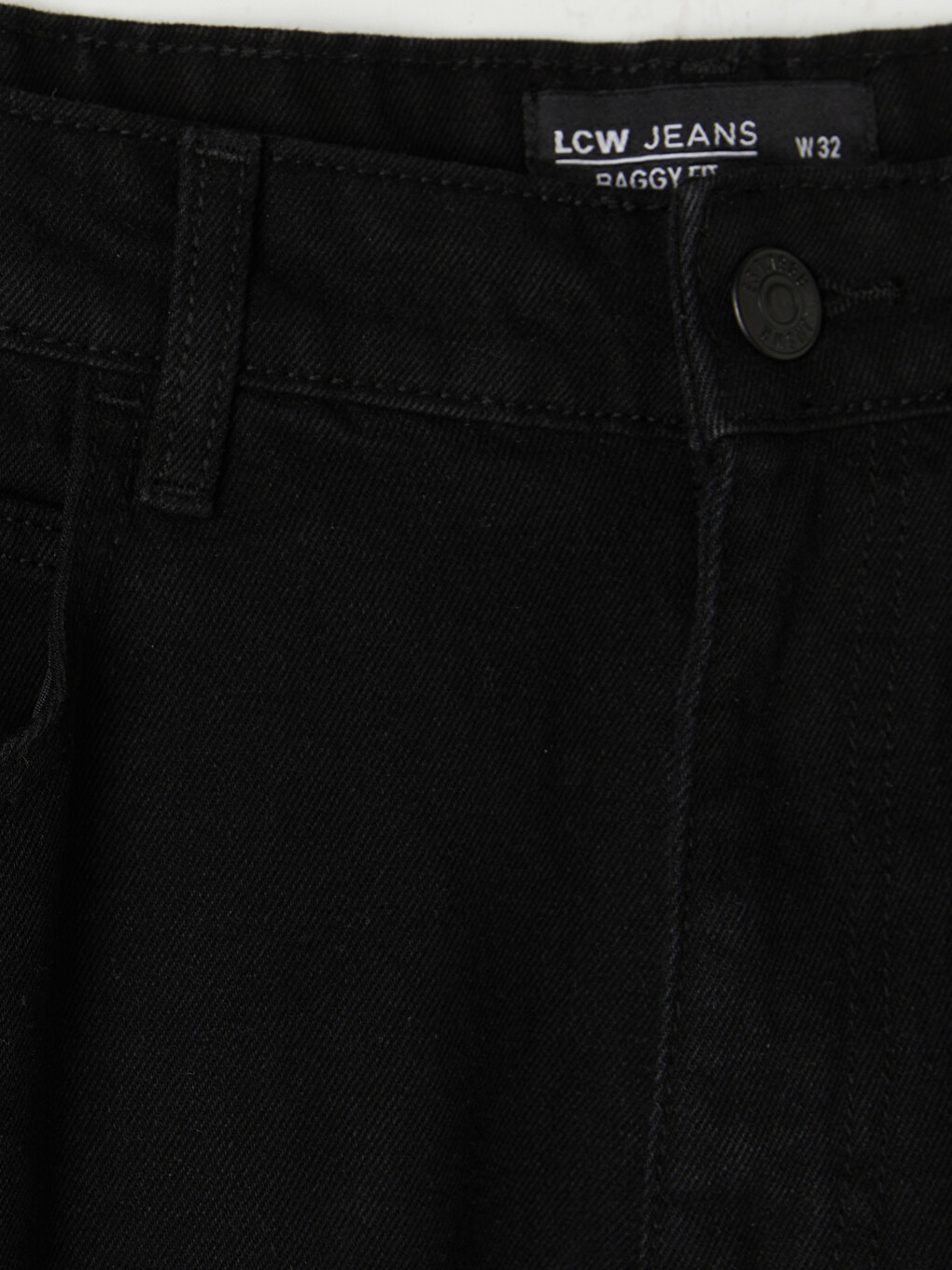 Siyah 745 Baggy Fit Erkek Jean Pantolon-5