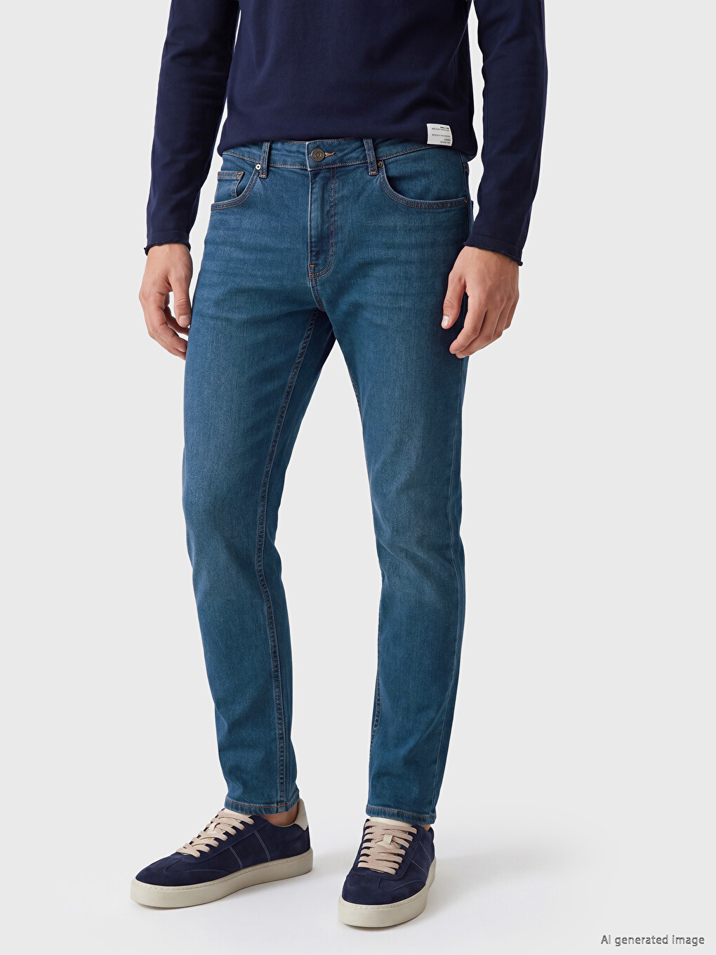 İndigo 750 Slim Fit Erkek Jean Pantolon-1