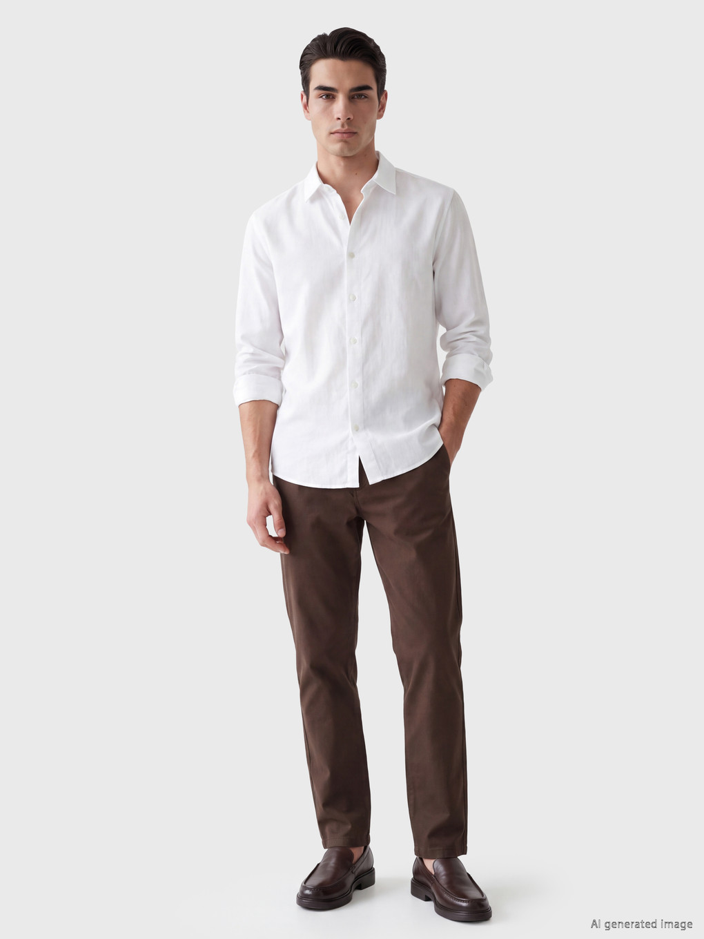 Regular Fit Gabardine Men's Trousers