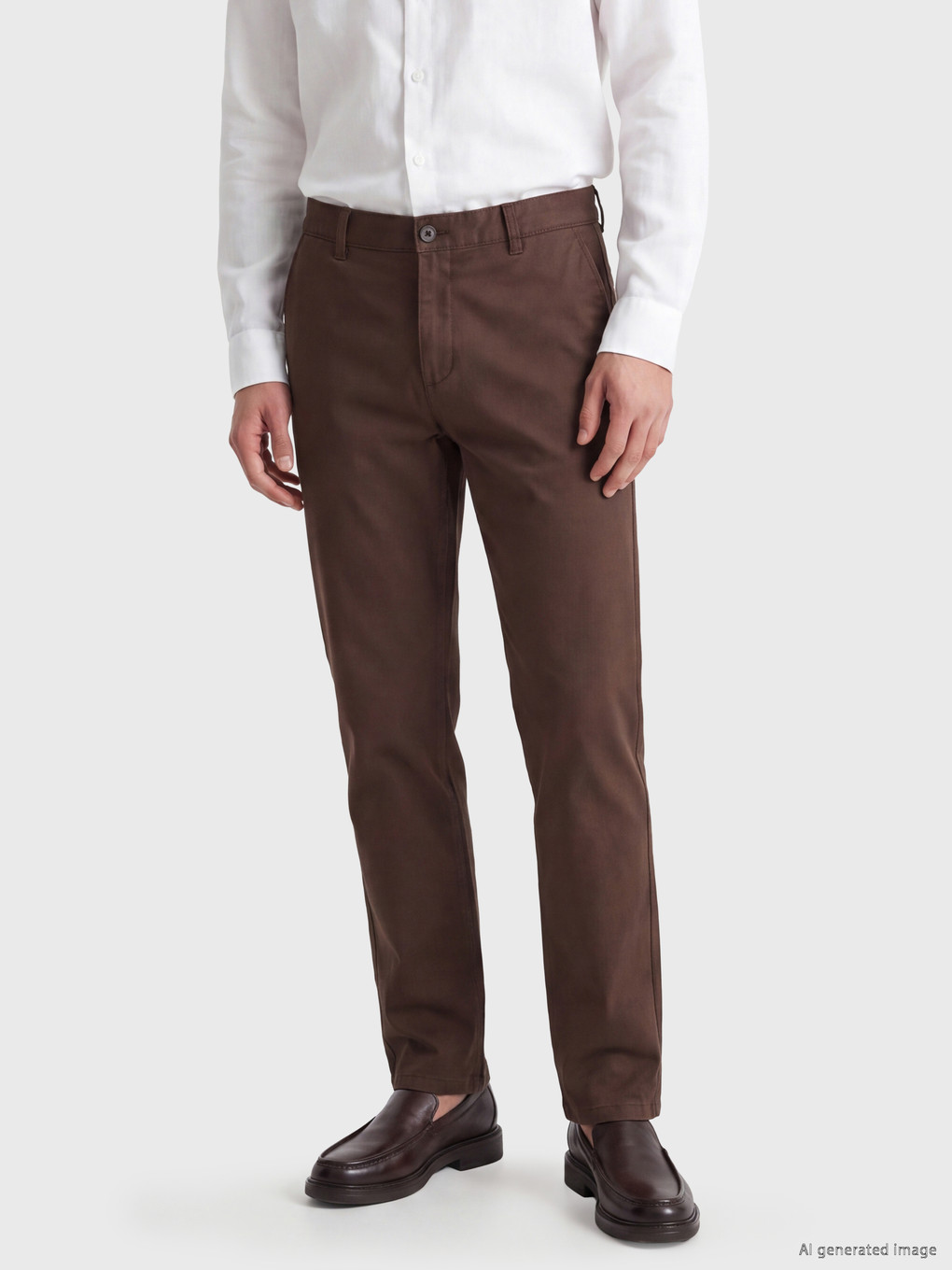 Regular Fit Gabardine Men's Trousers-1