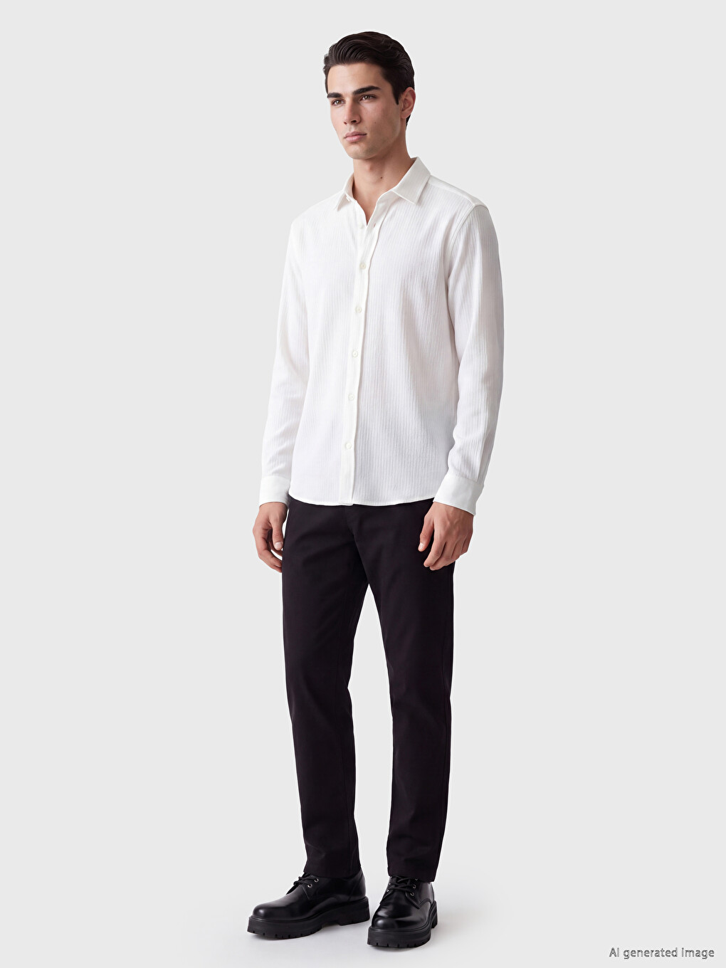 Man Black Trousers