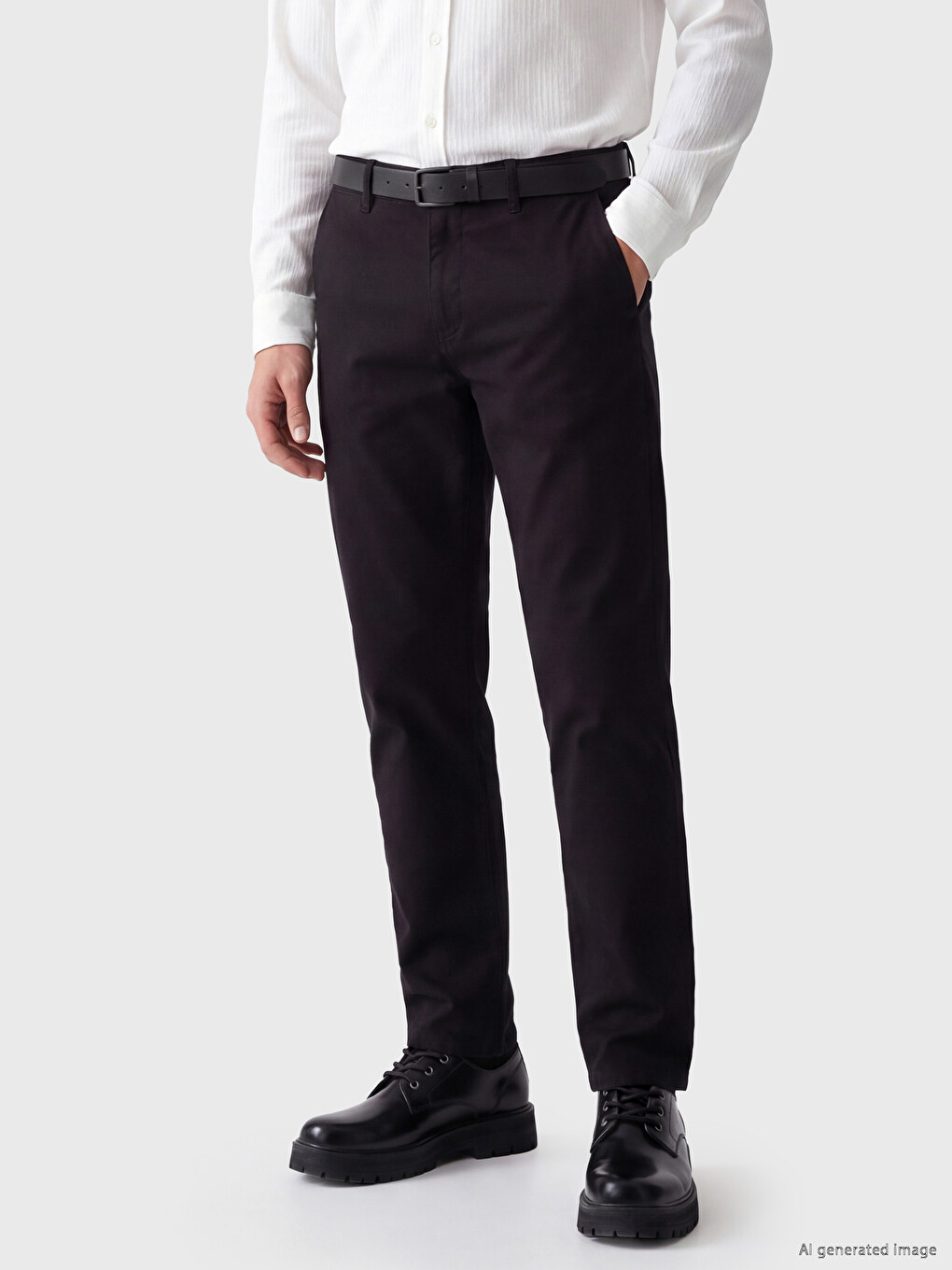 Man Black Trousers-1