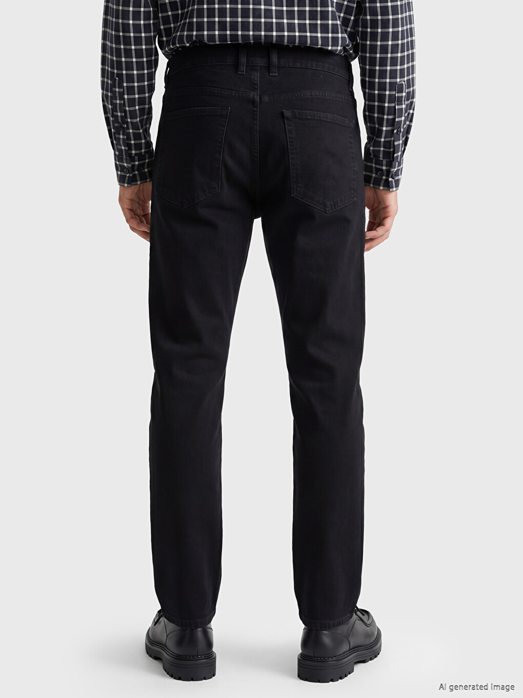 Siyah 790 Relax Fit Erkek Jean Pantolon-3
