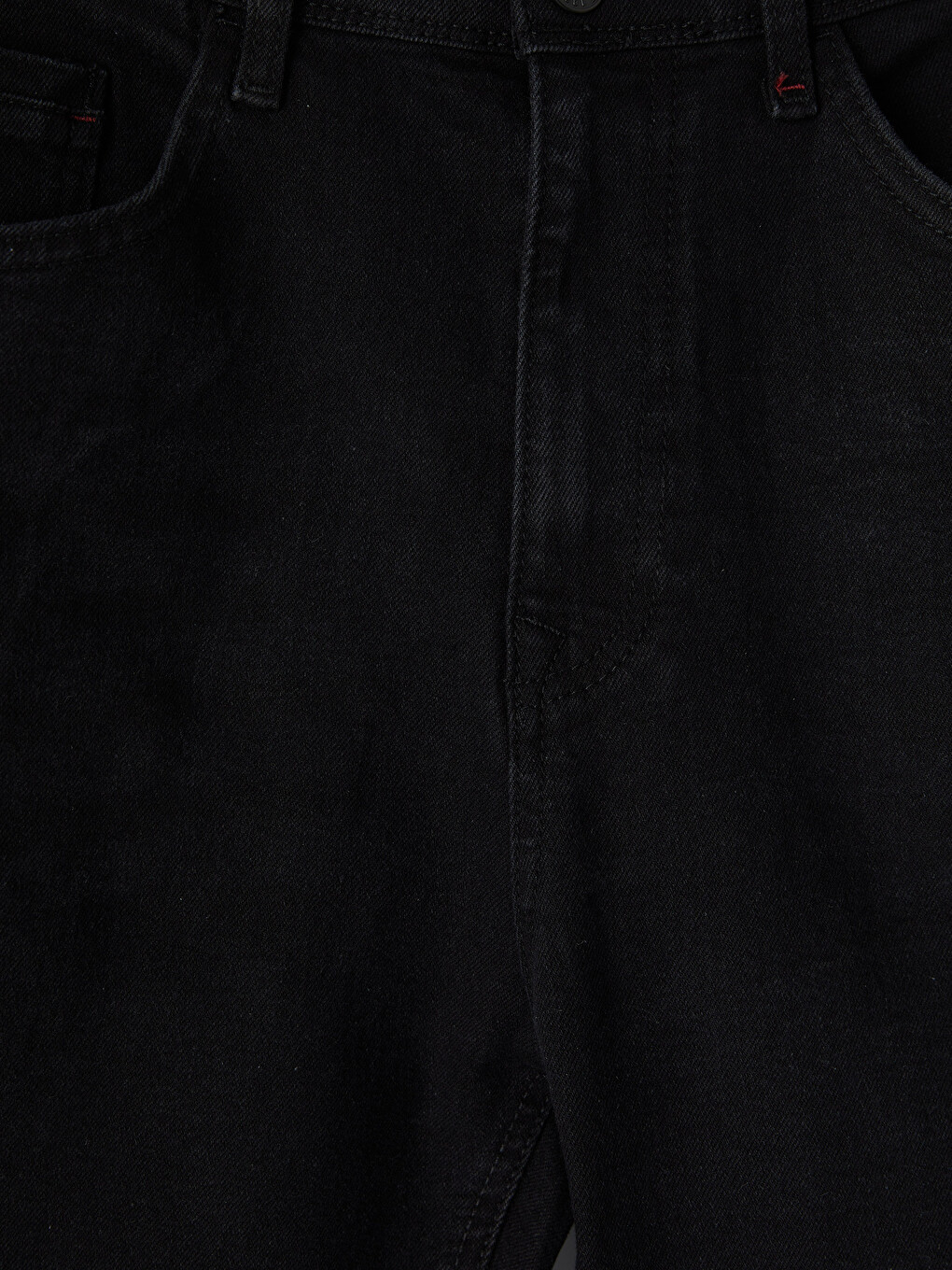 Siyah 710 Loose Fit Erkek Jean Pantolon-5