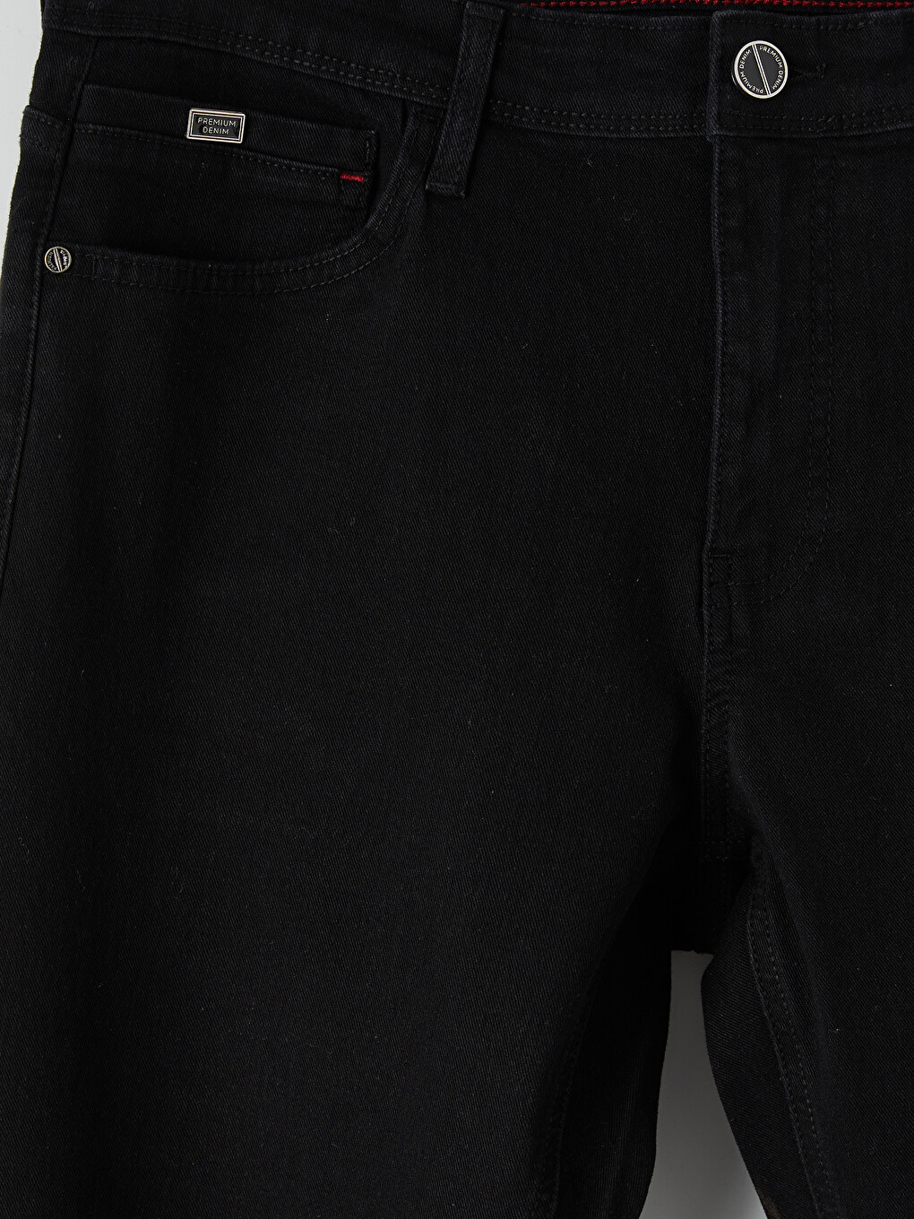 Siyah 750 Slim Fit Erkek Jean Pantolon-6