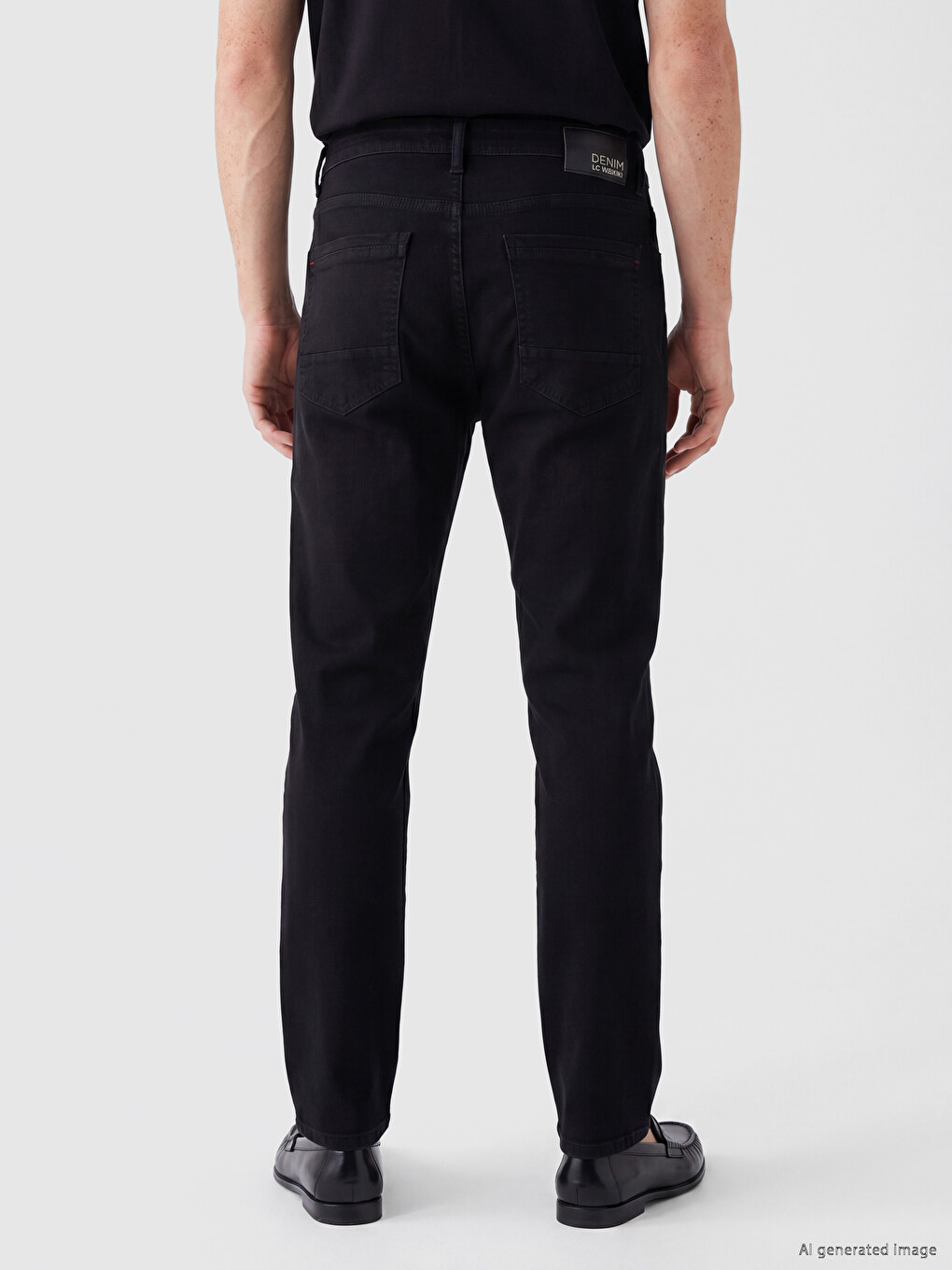 Siyah 750 Slim Fit Erkek Jean Pantolon-3