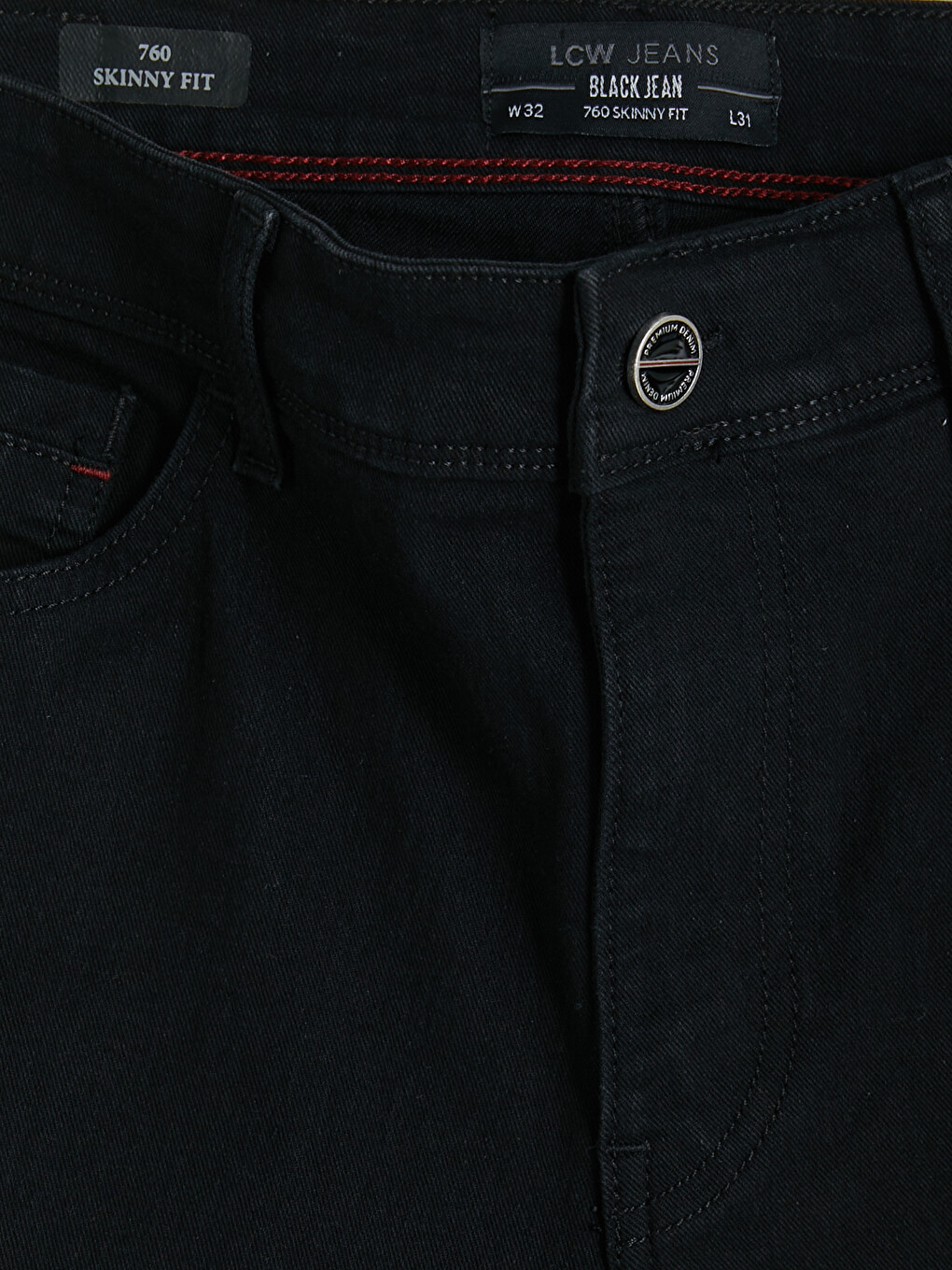 Siyah 760 Skinny Fit Erkek Jean Pantolon-5