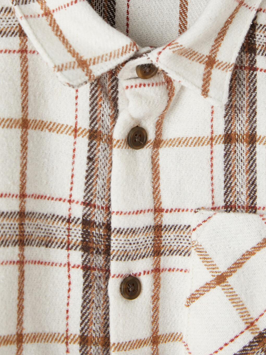 Plaid Gabardine Boys' Shirt-1