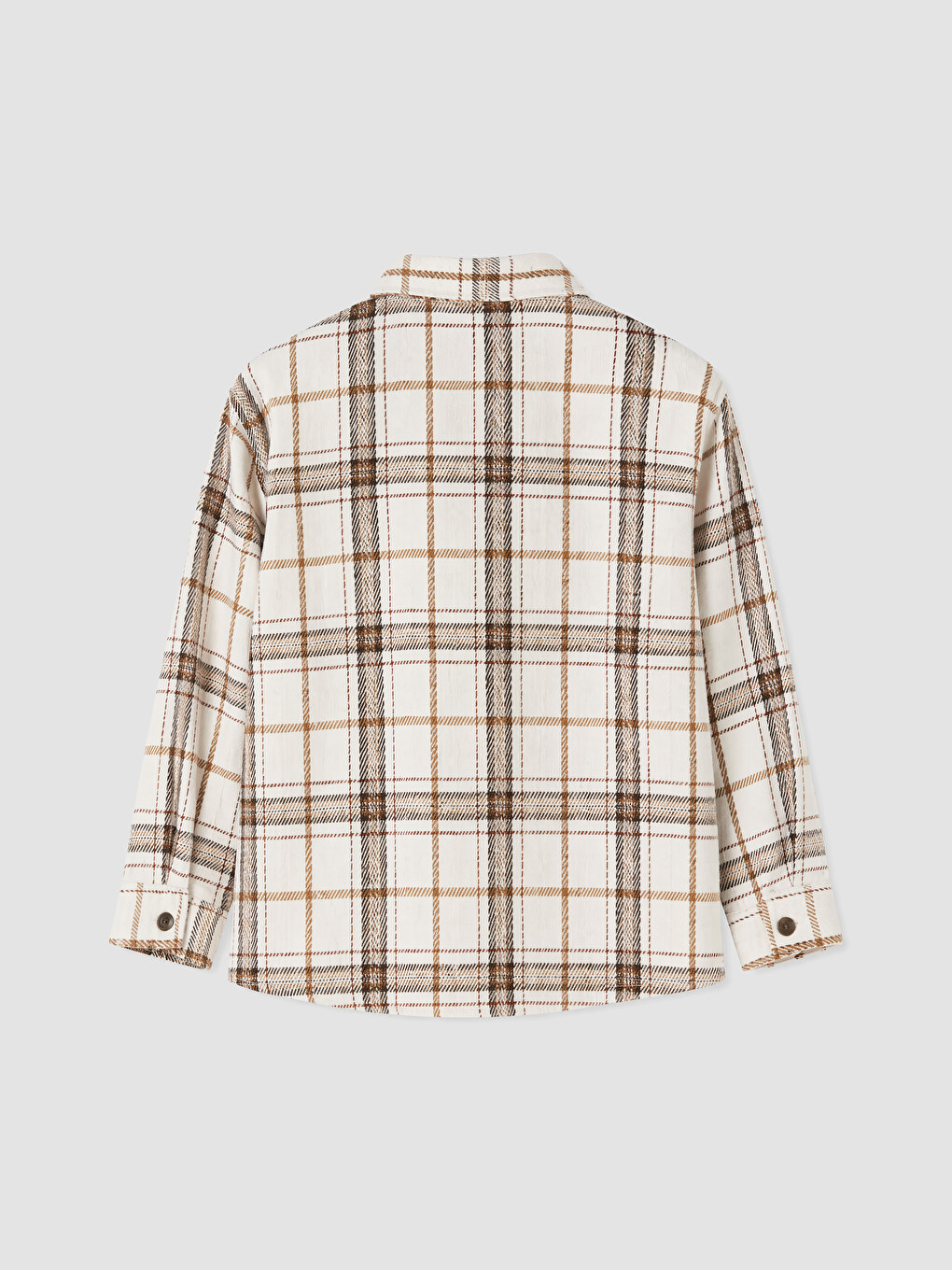 Plaid Gabardine Boys' Shirt-2