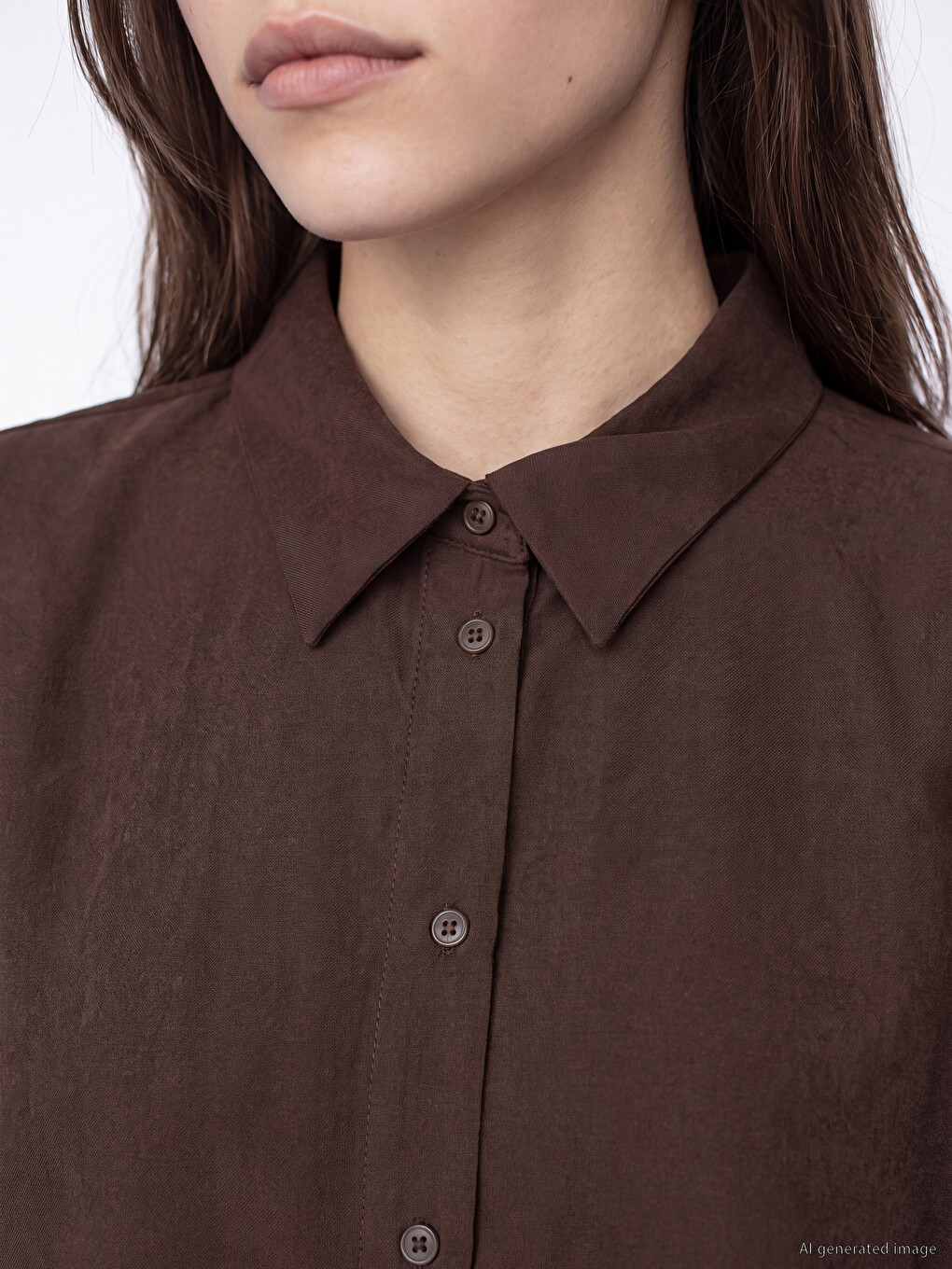 Suede Women's Shirt Tunic-2