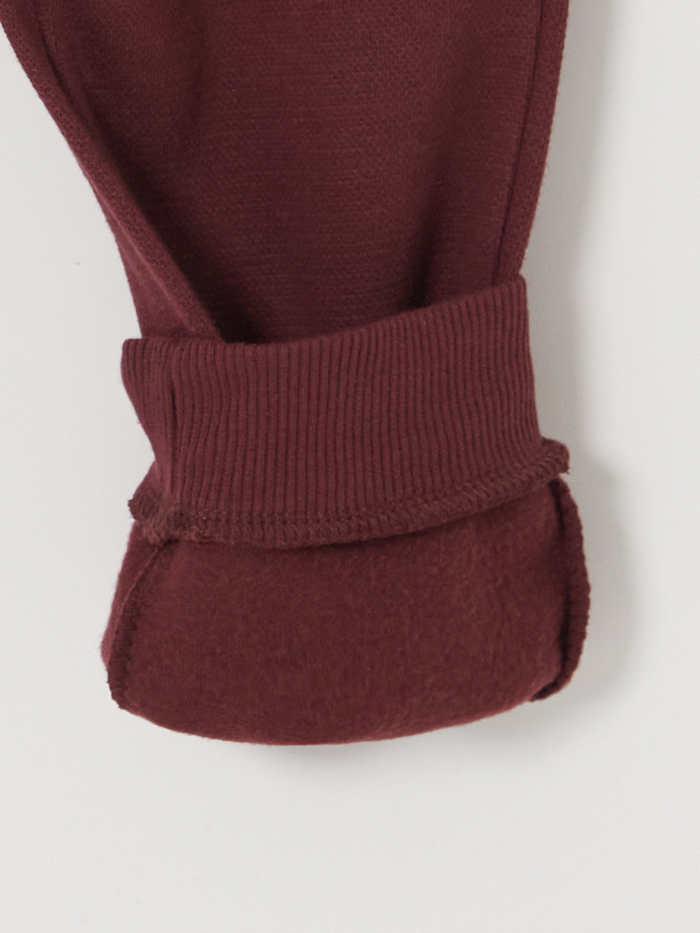 Bordo Erkek Çocuk Kalın Jogger Eşofman Altı-6