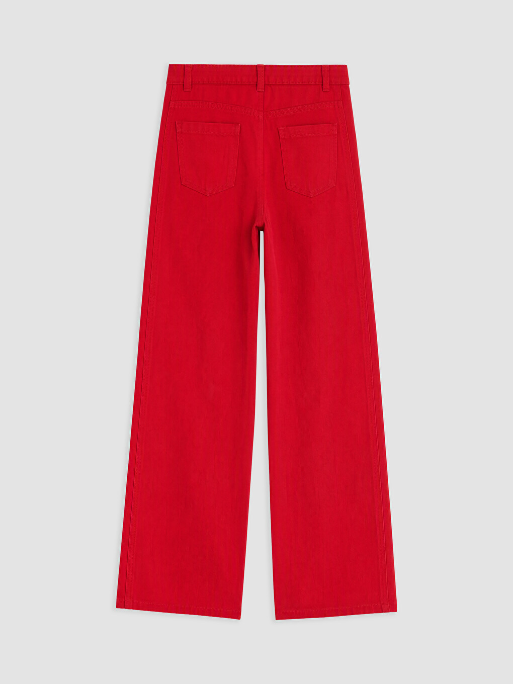 Wideleg Girls' Gabardine Trousers-1