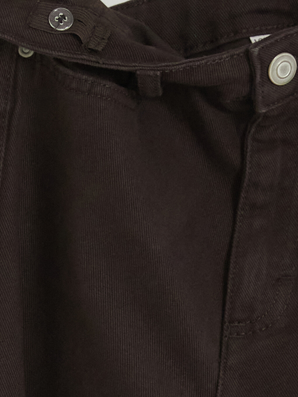 Kahverengi Wideleg Kız Çocuk Gabardin Pantolon-3