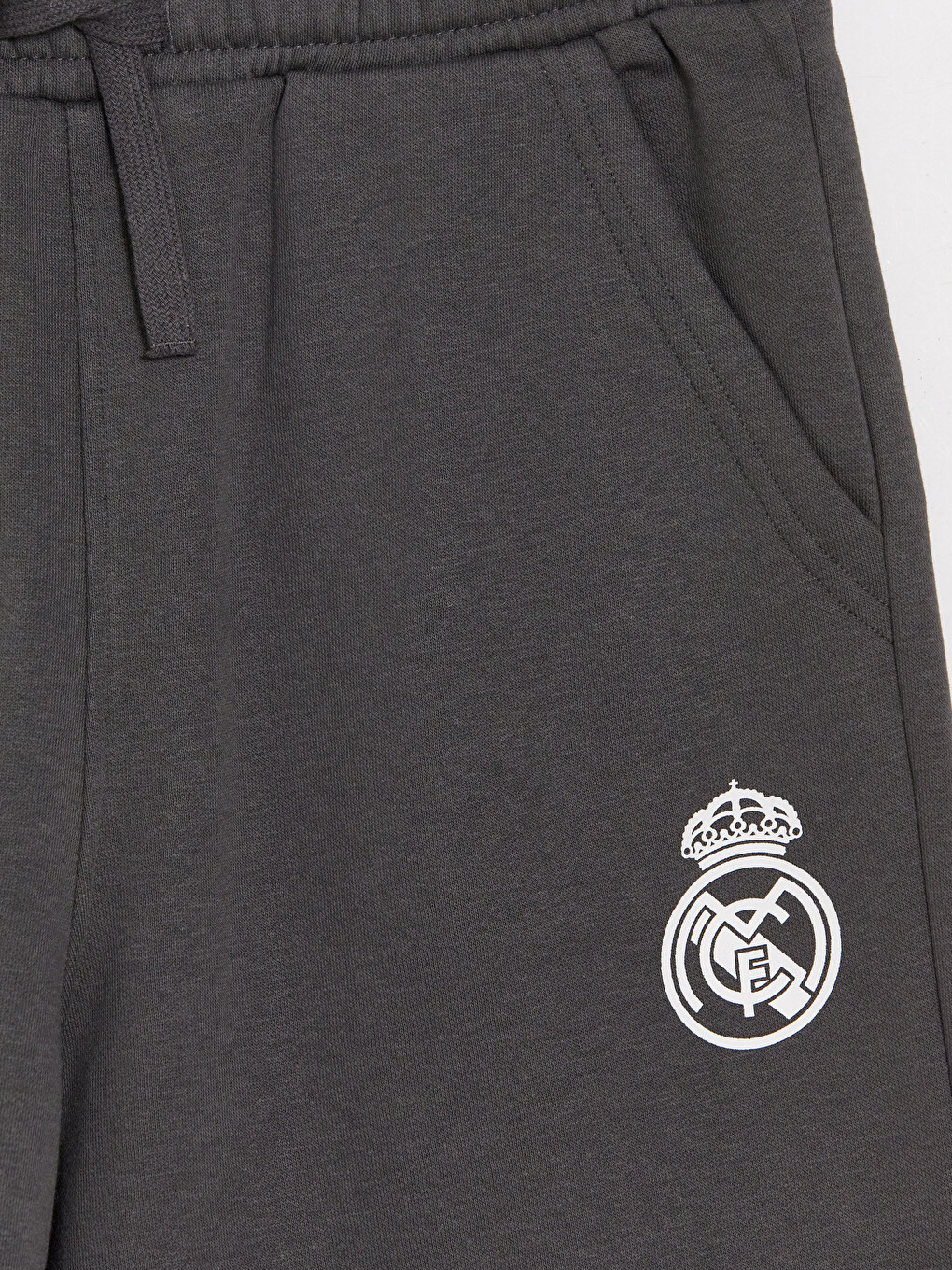 Gri Real Madrid Baskılı Erkek Çocuk Takım-1