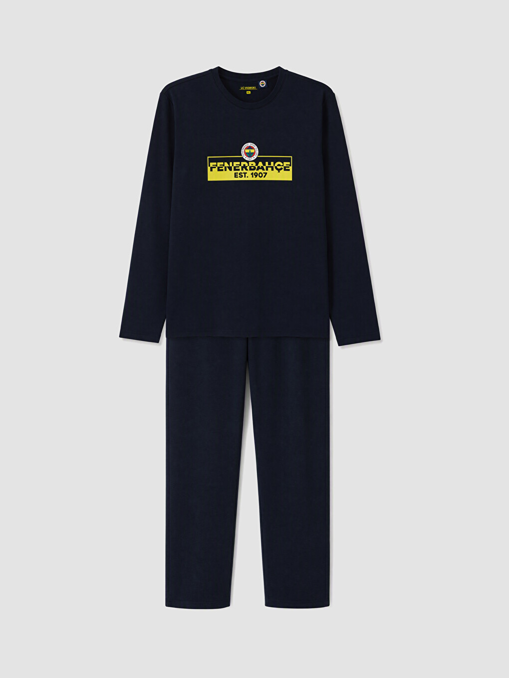 Lacivert Fenerbahçe Baskılı Pijama Takımı