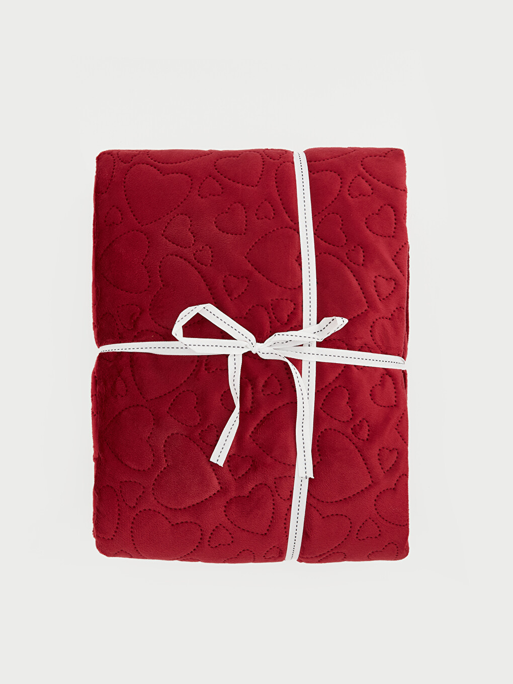 Heart Patterned Double Person Bed Cover-1