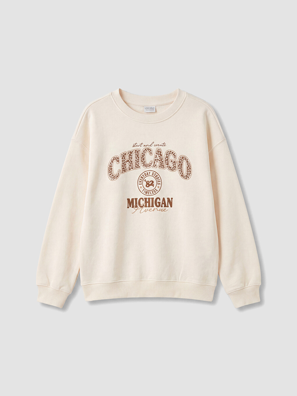Chicago Štampana Dečija Debela Dukserica