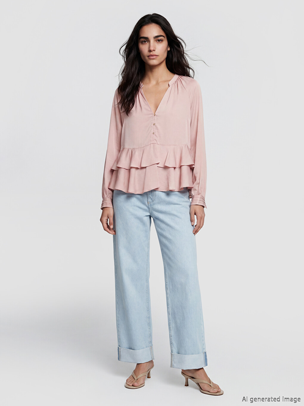 Woman Pink Blouse-1